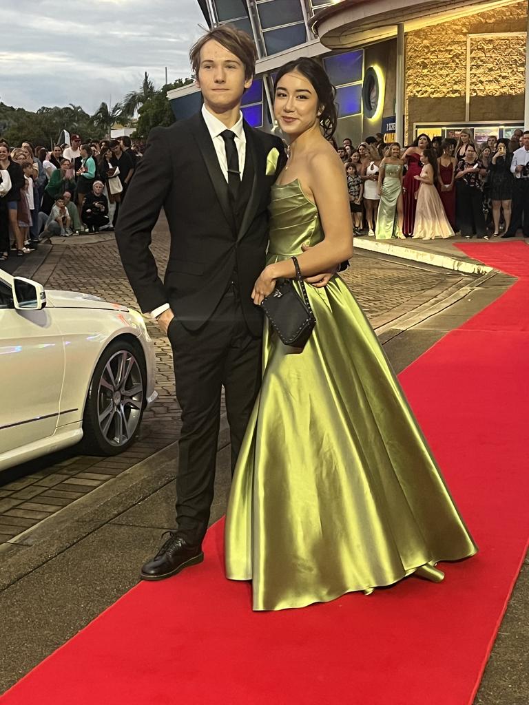 Ben Doyle and Hollie Lin arrive at the formal.