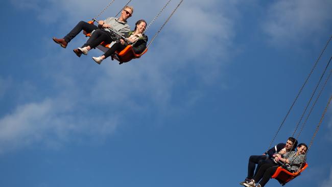 Rides at the Royal Adelaide Show. Picture: Brett Hartwig