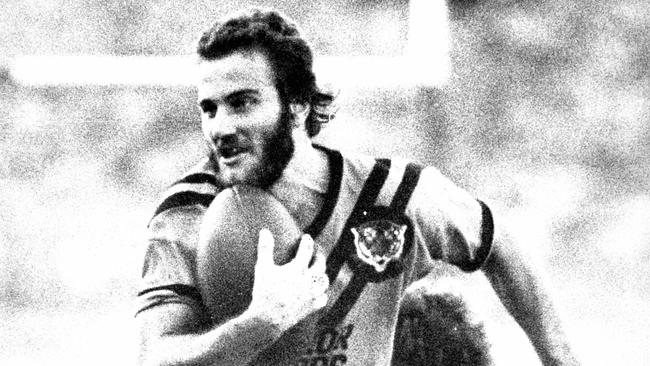 Centre Mark Payne in his prime for Easts in Brisbane in the late 1970s.