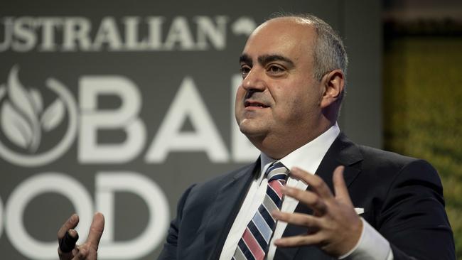 Robert Iervasi, when he was Group chief executive of Asahi Beverages at the 2022 Global Food Forum. Picture: Arsineh Houspian