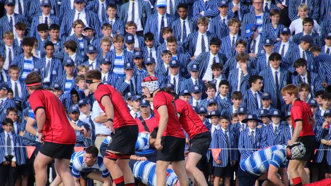 GPS First XV rugby action. Photo: Megan Condon.