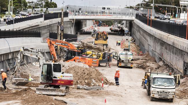 Work on the Warringah Rd underpass is set to finish by the end of the year. Picture: Transport for NSW