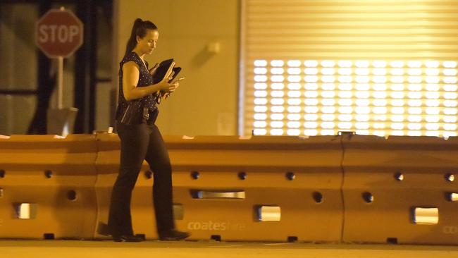 Police responded to an incident at the Cleveland Youth Detention Centre on Wednesday night, with reports of multiple teenage criminals on the roof. PICTURE: MATT TAYLOR.