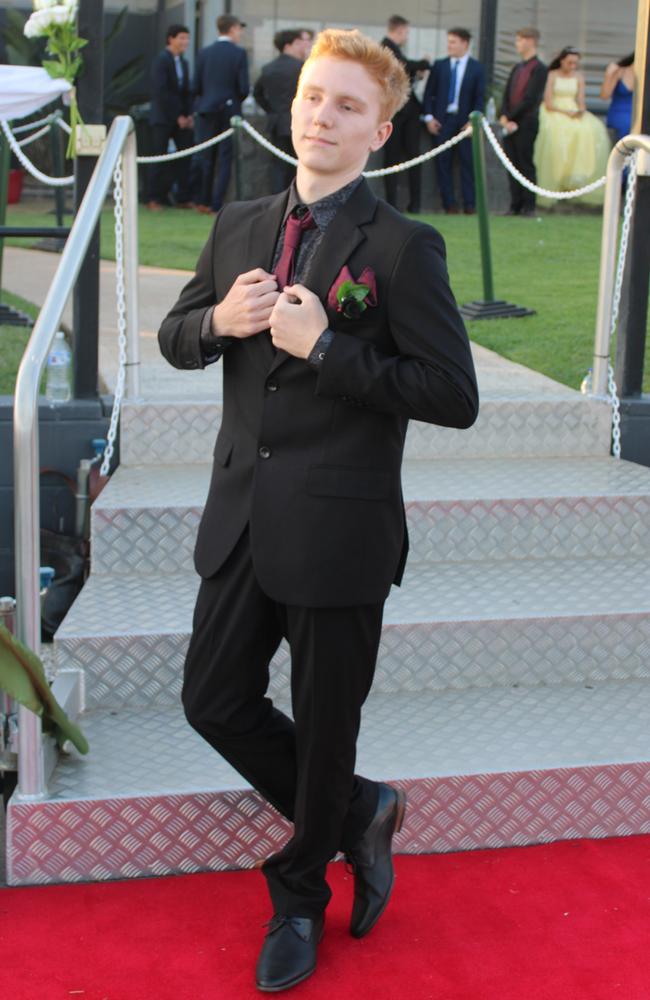 Seth Dickson at the 2023 Bundaberg North State High School Prom.