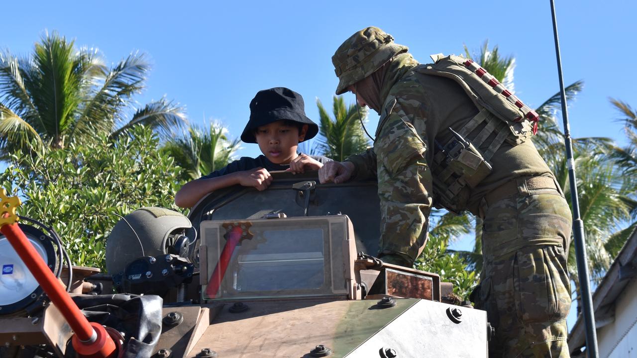 Civilians learned more about the armed forces at the Exercise Talisman Sabre 2021 open day at Bowen. Picture: Kirra Grimes