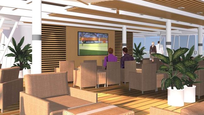 Artist's impressions of the Spirit of Tasmania refurbishment - Family area.