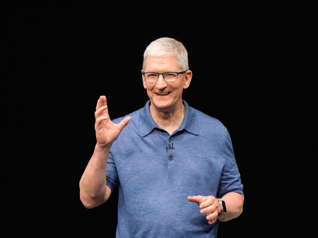 Apple CEO Tim Cook. Picture: Nic Coury/AFP