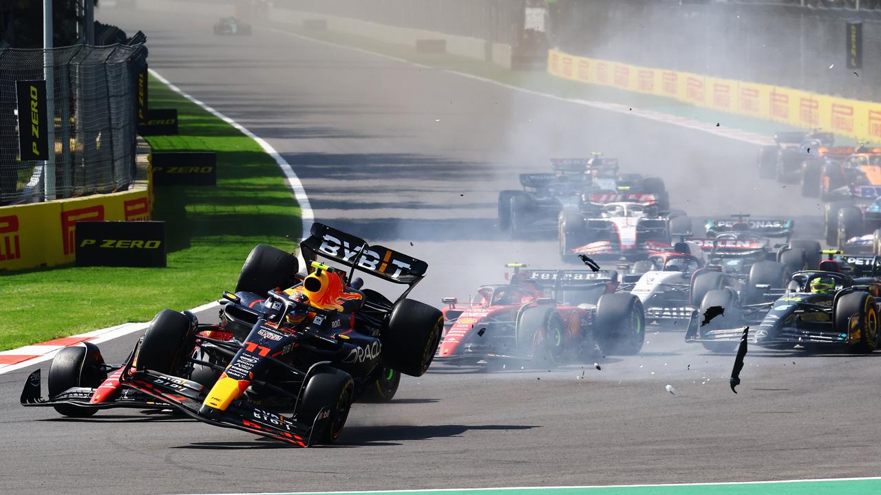 F1 Mexico Grand Prix: Charles Leclerc booed after Sergio Perez crash reaction | news.com.au — Australia's leading news site