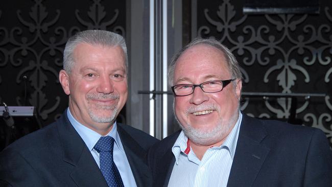 Gary Johnston (R) was upset over the club’s end of season celebrations.