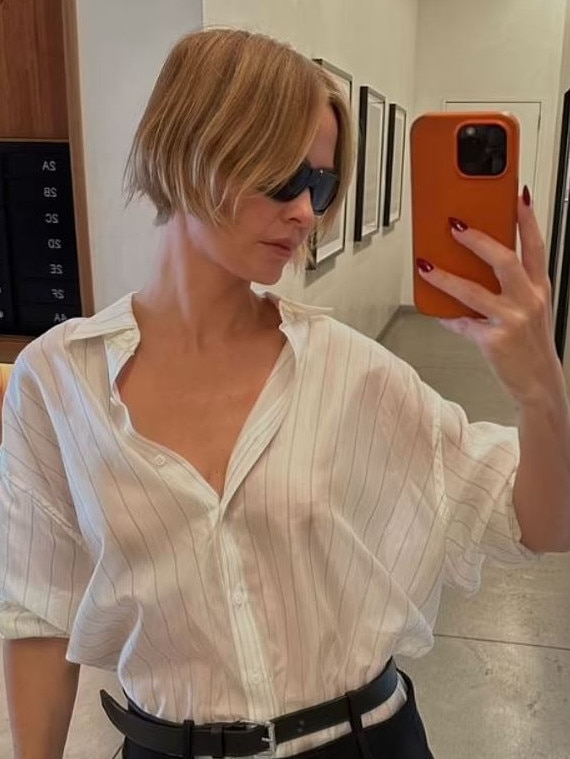 Worthington showed off her recent hair transformation. Picture: Instagram