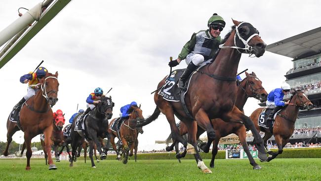 Glen Boss added The Everest to his list of big-race wins after riding Yes Yes Yes to victory last year. Picture: AAP