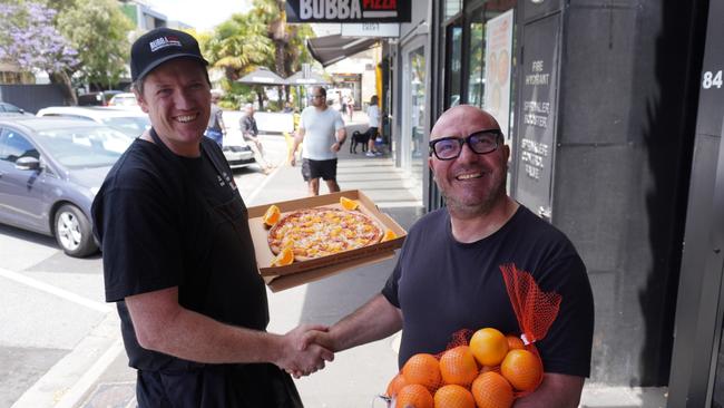 Bubba Chef Owner Damian Hopper (left), the brains behind the creation. Picture: Supplied