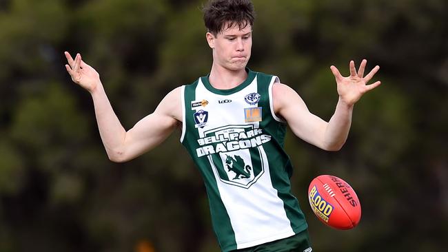 Will Christie, playing for Bell Park, is coming back to the Wangaratta Rovers. Picture: David Smith