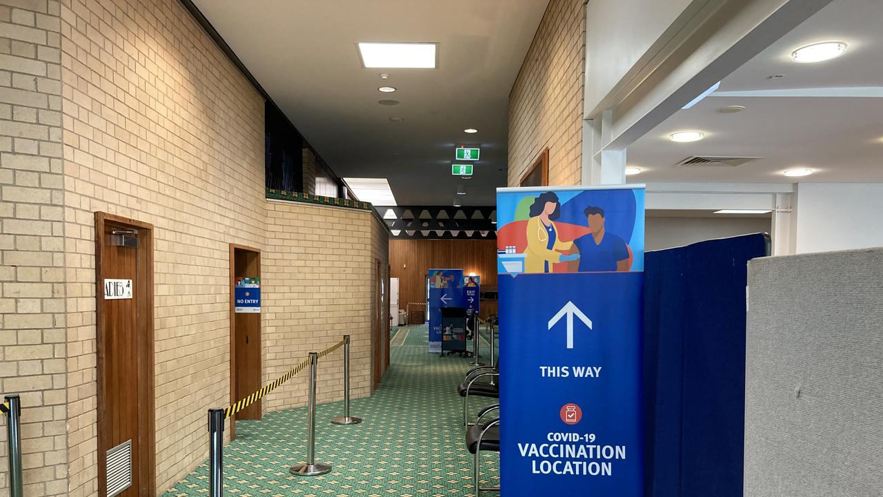 Gympie Covid vaccination hub at Civic Centre