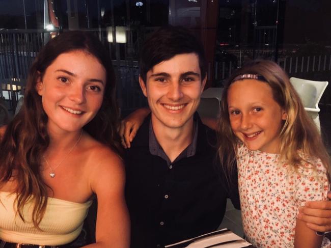 Alyssa Postle pictured with her brother Adam and sister Ella.