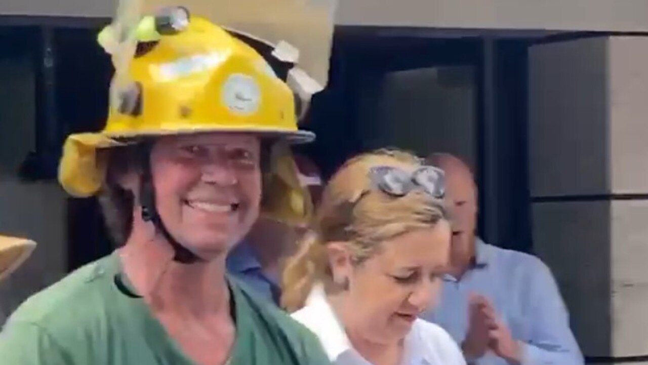 Premier Annastacia Palaszczuk visits flood ravaged Mary St at Gympie