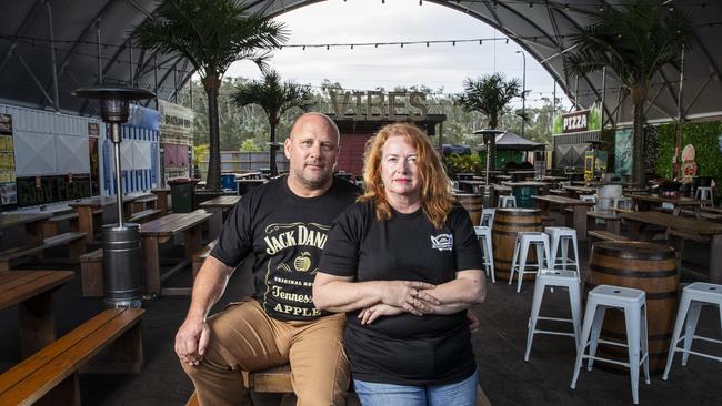 Mr Van der Woude and Ms Christoe say Instagram has grown to become an extremely valuable marketing tool for their venue. Picture: Lachie Millard