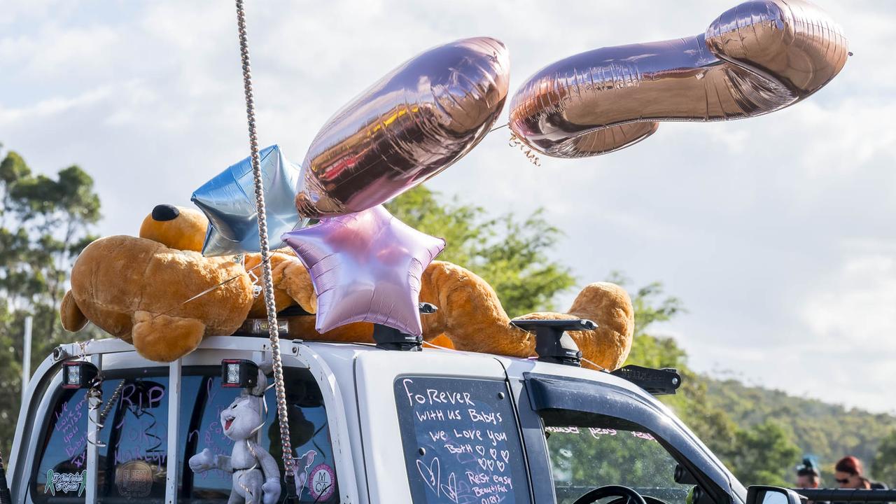 Memorial balloon tribute. Picture: Caroline Tan