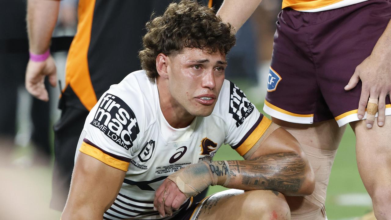 Jordan Riki won’t be able to play for the Kiwis due to a shoulder injury. Picture: Adam Head