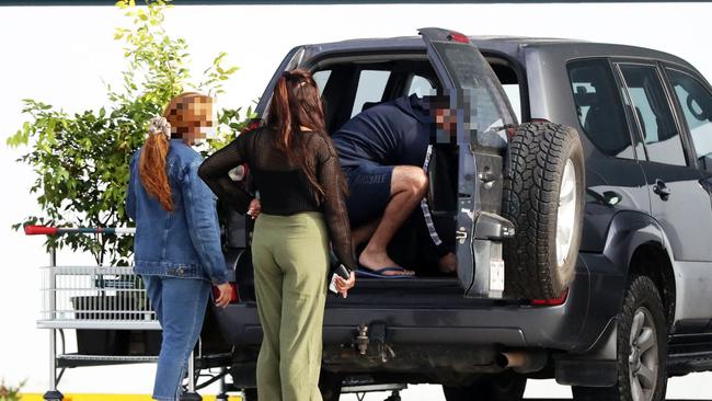 A trio out and about shopping during the southeast Queensland lockdown.