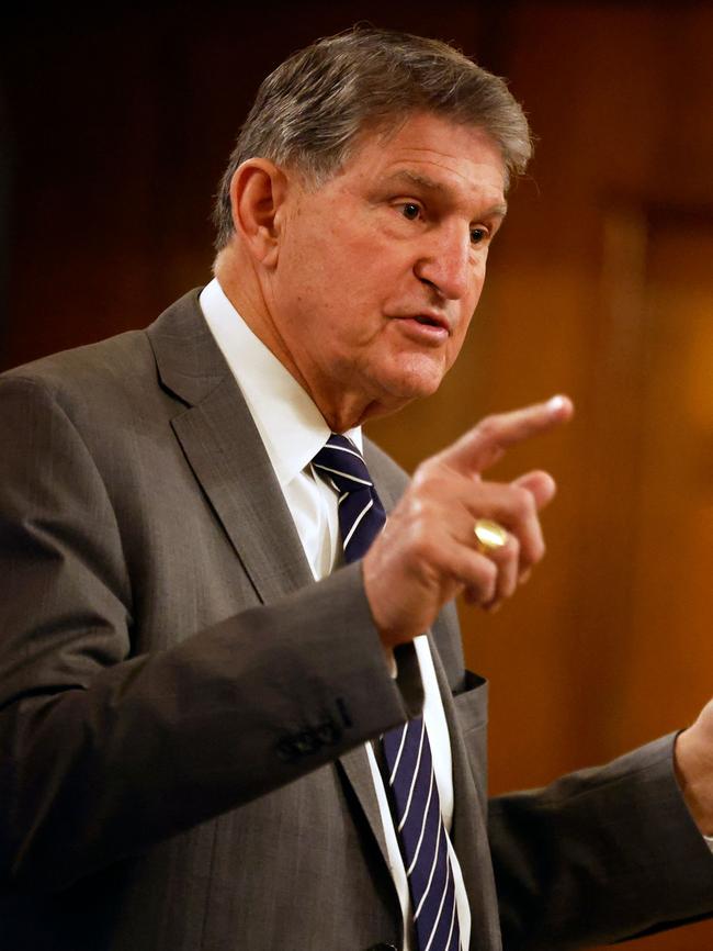 Joe Manchin. Picture: AFP