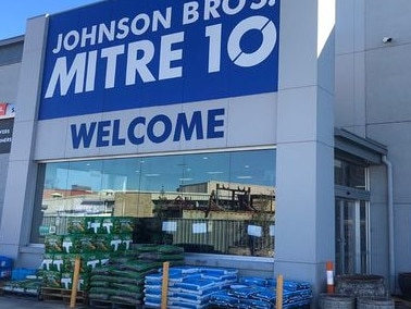 The Johnson Bros Mitre shop in Bassett St, Mona Vale. A staff member has tested positive on Thursday morning for COVID-19. Picture: Facebook