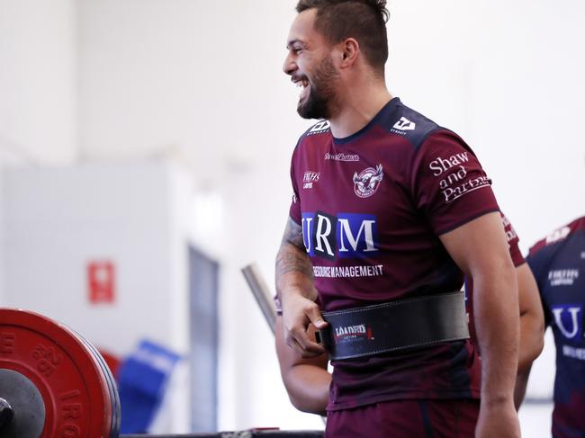 Josh Aloiai hits the gym ahead of the big fight.