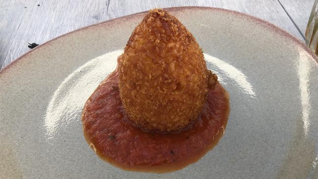 The arancini is superb.