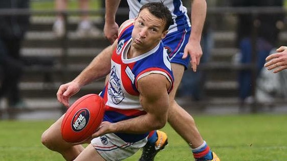 Brent Harvey in action for North Heidelberg. Picture: Nathan William Media