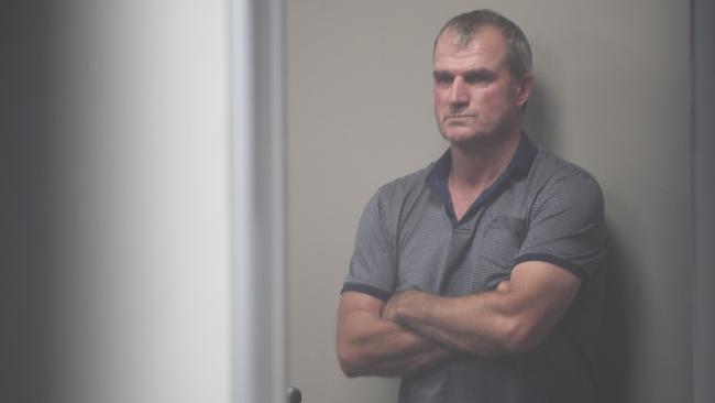 Horse trainer Darren Weir at the Victorian Racing Club's headquarters during a marathon show cause hearing on Monday night. Picture: AAP Image/James Ross