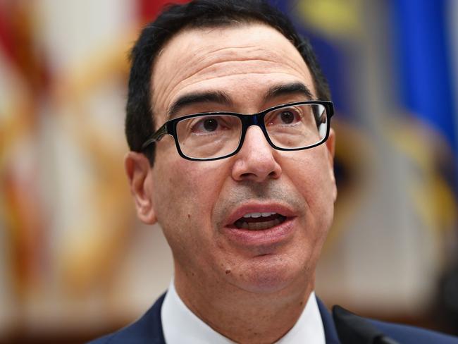 Treasury Secretary Steven Mnuchin stokes stimulus hopes. Picture: AFP