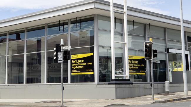 Vacant office spaces Hobart CBD, Corner of Brisbane and Argyle Street. Picture Chris Kidd