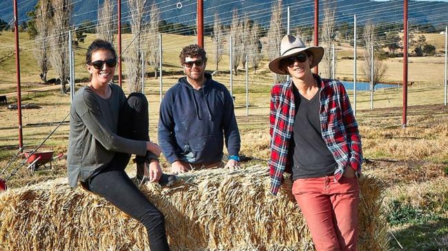 Ryefield Hops’ Karen and Morgan Taylor and Jade McManus. Picture: Ryefield Hops