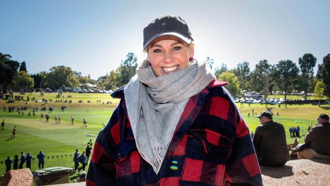 Kate Lee, rugged up and ready for Toowoomba Grammar School and Downlands College O'Callaghan Cup at Toowoomba Grammar. Saturday August 19, 2023