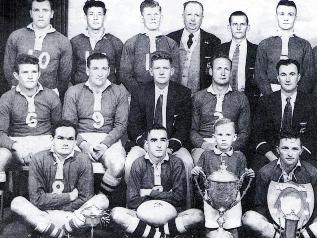 The 1955 first-grade team in the Premiers Murrumba League.