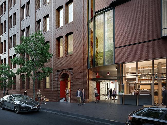 Design images for the hotel proposed at Randle St, Surry Hills.