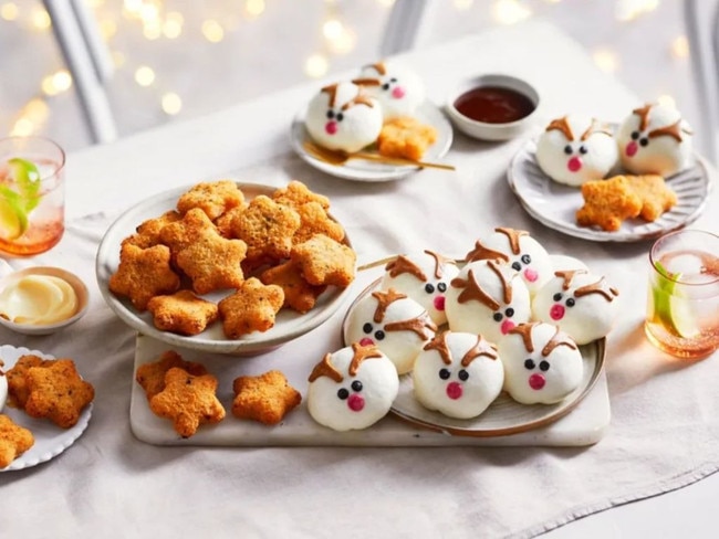 Coles' Christmas menu includes reindeer bao buns. Picture: Coles