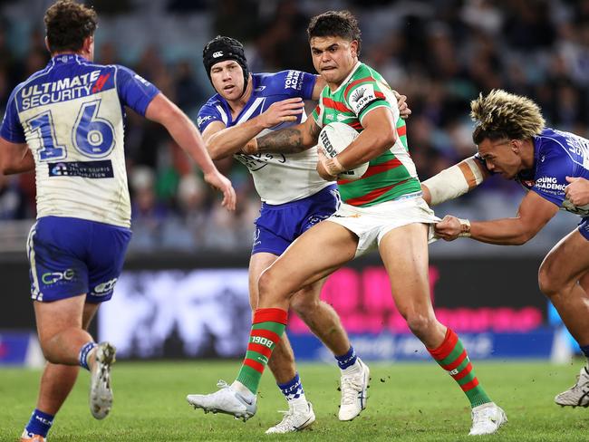 Latrell Mitchell has been in super form for the Rabbitohs since returning from injury. Picture: Mark Kolbe/Getty Images