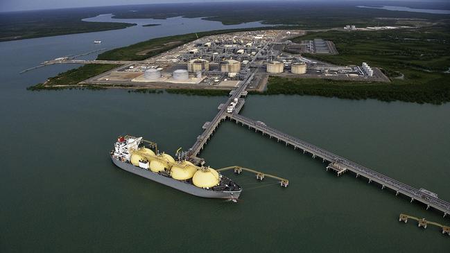 Japanese companies are heavily involved in the Darwin-based Inpex gas operations, above.