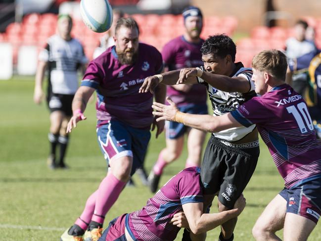 Scott Taat for Warwick Water Rats against Toowoomba Bears in Downs Rugby B-grade Bill Flamsteed Cup round 13 rugby union at Toowoomba Sports Ground, Saturday, July 15, 2023. Picture: Kevin Farmer