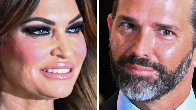 Kimberly Guilfoyle and Donald Trump Jr who is, officially at least, still her fiance.