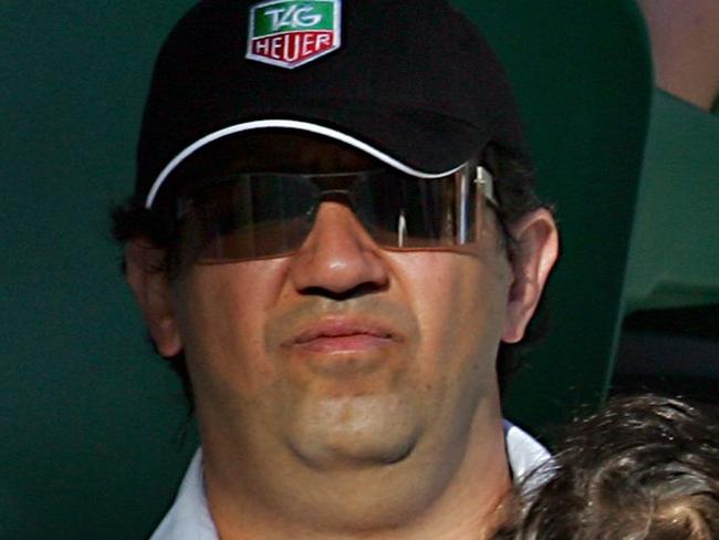 Kim Clijsters vs Martina Hingis match in 2006: Elie Malkoun with his family in Kim Clijster’s player box.