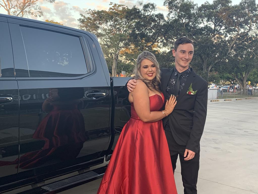 Students arrive at Maryborough State High School's formal.