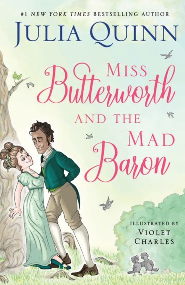 Coming up next ... Miss Butterworth And The Mad Baron, by Julia Quinn, enlists her sister on illustrations.