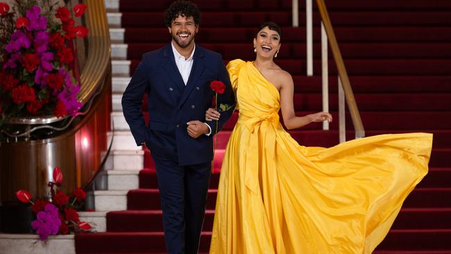 Beauty and the Beast the musical stars Brendan Xavier and Shubshri Kandiah at Her Majesty’s Theatre. Picture: Jason Edwards