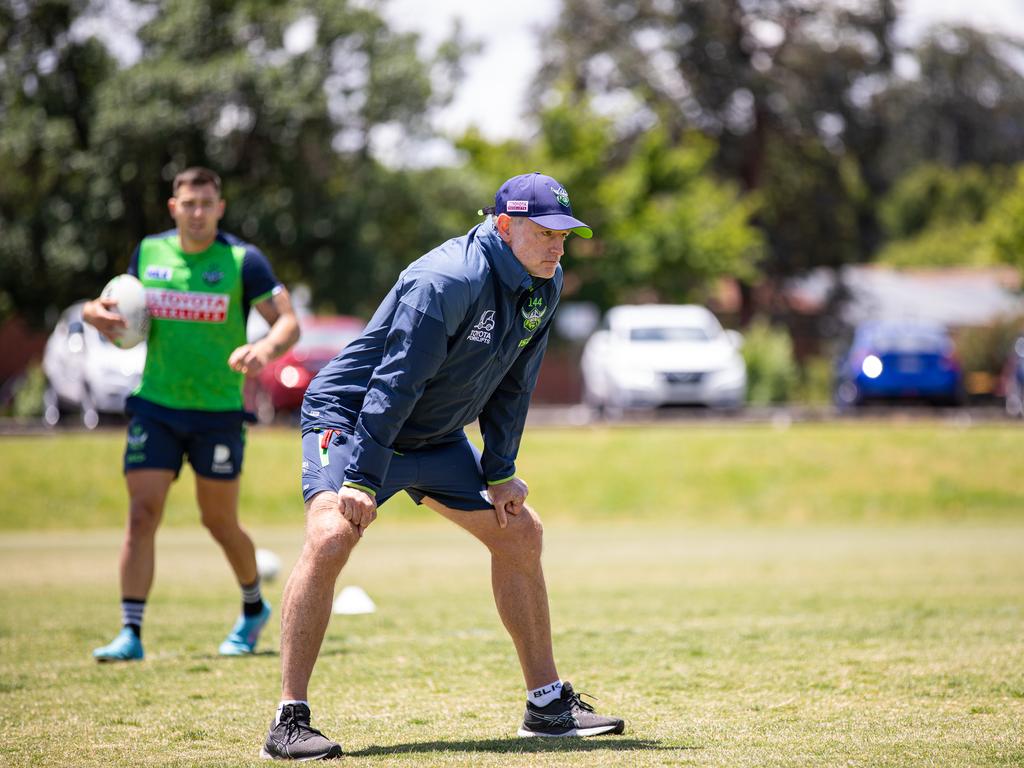 Michael Maguire back in Canberra colours.