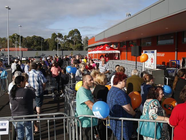 Aldi fever has arrived in Adelaide. Picture: Dean Martin