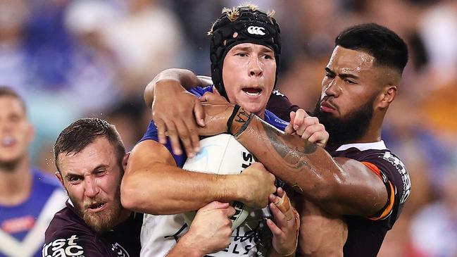 Matt Burton’s attacking weapons have been blunted at the Bulldogs. Picture: Mark Kolbe/Getty Images