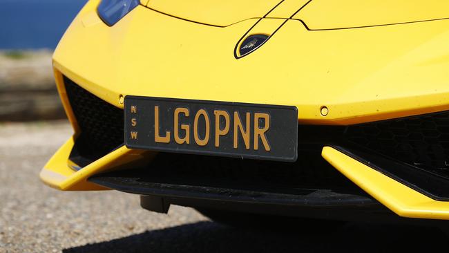 WEEKEND TELEGRAPH - 16/9/20Barrister Peter Lavac pictured at Palm Beach with his Lamborghini with rego plates "LGOPNR" . Picture: Sam Ruttyn