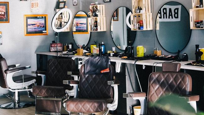 A popular barbershop on Brisbane's northside is closed until further notice after a car plunged through the shop front. Picture: Facebook.